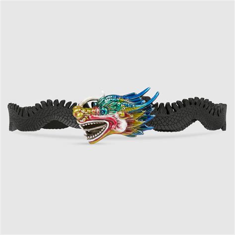 gucci leather dragon belt|genuine leather Gucci belt men.